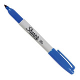 Marcador Sharpie Punta Fina Permanente Color Azul 1 Unidad