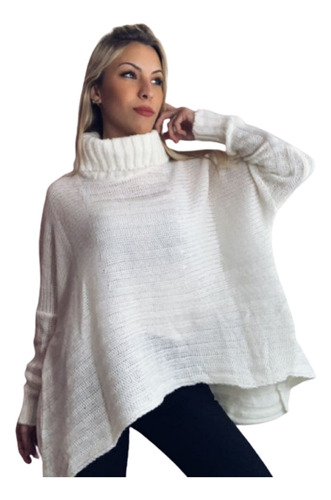 Pullover Tipo Poncho Con Mangas. Divino!!!