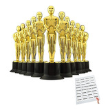 10 Oscar Estatuilla Dorada Premiacion Plastico Eventos