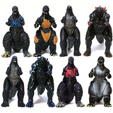 Ezfun Set Of 8 Godzilla Toys Movable Joint Birthday Kids 201