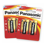 4 Pilhas Alcalinas Panasonic D (grande)