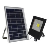 Lampara Solar 10w Led Reflector P/exterior C/sensor