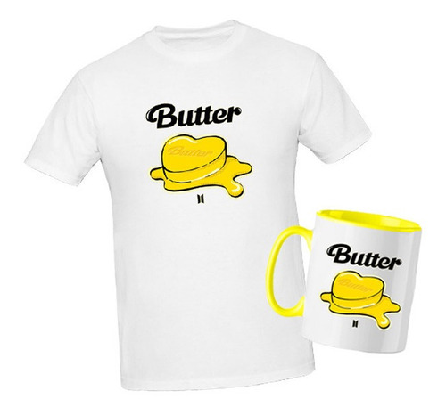 Paquete Playera Y Taza Bts Butter