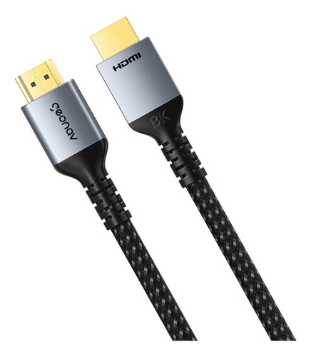 Cabo Hdmi 2.1 Ultra High Speed De 2 Metros Em Nylon Geonav