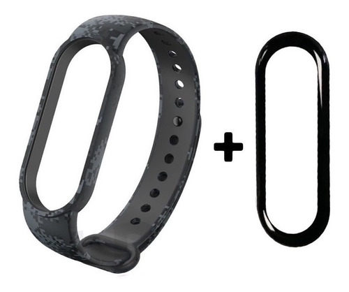 Pulseira Para Xiaomi Mi Band 6 + 1 Película Nano Gel