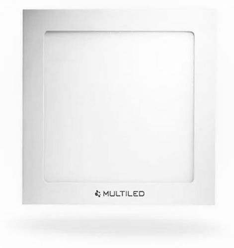 Panel Luminaria 24w Cuadrado Led Embutir Multiled X 5