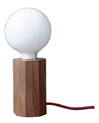 Lámpara Velador Madera Nórdico Cirilo Klik Tienda Pepino