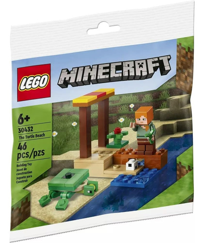 Lego® Minecraft The Turtle Beach 46 Piezas 30432