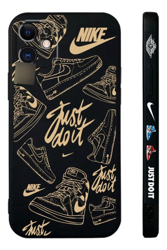 Funda Para iPhone 11 12 13 14 15 Pro Max Silicon Nike