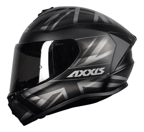 Capacete Para Moto Integral Axxis Inglaterra Espot Motoquero