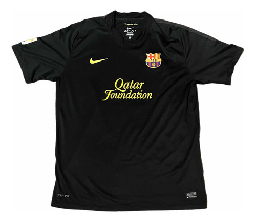 Camiseta Negra Fc Barcelona 2011 2012 , 8 Andrés Iniesta