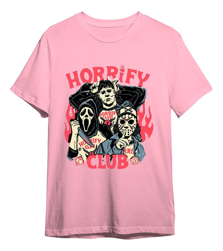 Camisa Camiseta Basica Horrify Club Terror Horror 13 Unissex