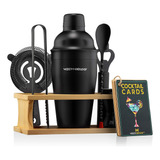 Juego De Cocteleria Modern Mixology  8 Piezas En Negro Mate