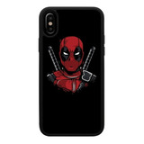 Funda Uso Rudo Tpu Para iPhone Deadpool Marve Heroes 01