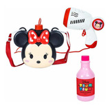 Lanzador De Burbujas Con Bolsa Minnie Mouse Disney Original