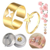 2 Anillos Ajustable Parejas Regalo Simbolo Amor Mujer Hombre