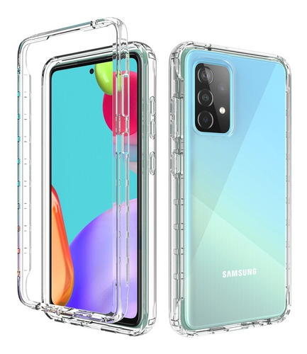 Funda 360 Uso Rudo Bicolor Transparente Samsung Huawei
