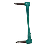 Cable Stagg Interpedal Plug Angular-plug Angular 8cm Verde