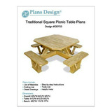 Mesa De Picnic De Madera Con Bancos, #odf03