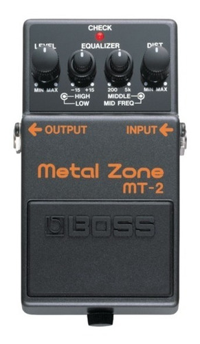 Pedal Boss Efeito Para Guitarra Metal Zone Mt-2 Analógico