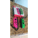 Joycon Rosa Verde Neon Original Usado