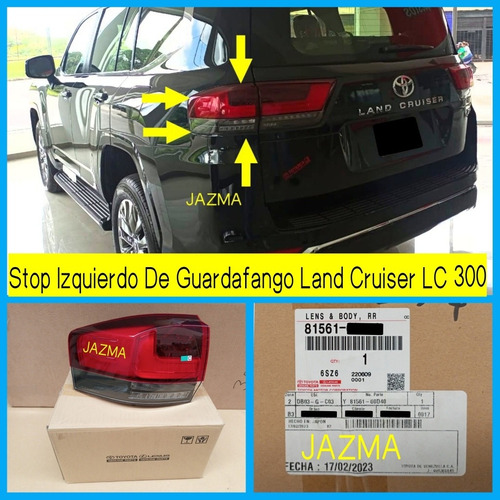 Stop De Guardafango Izquierdo Land Cruiser Lc 300 2021 2022  Foto 2