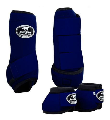 Conjunto Caneleira E Cloche Azul Marinho - Boots Horse