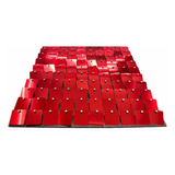 Shimmer Wall Panel Pared Cortina 30x30 Cms Rojo X 2 Unidades