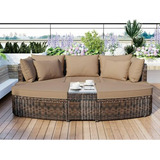 Mueble Terraza 6 Piezas Rattan, Mesa, Cojines. Compatible Co