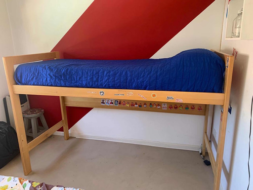 Cama Alta Para Chicos Con Cajonera Grande