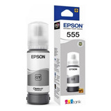 Tinta Epson Original T554 T555 Negro Color L8180 L8160