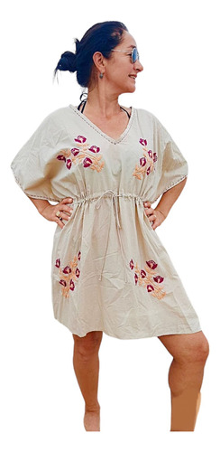 Kaftan Túnica Hindú Tailandesa Importada Boho Playero Verano