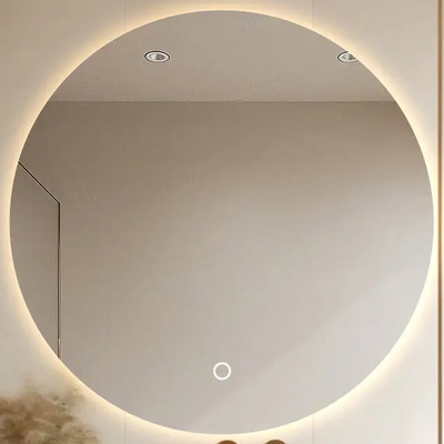 Espejo Moderno Digital Luz Led Redondo Baño Smart Touch 60cm | Envío gratis