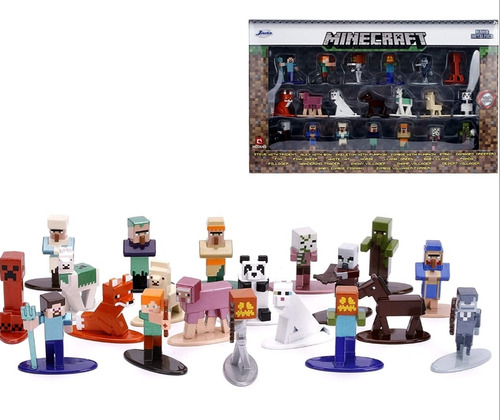 Minecraft   20 Piezas Nano Metalfigs Jada Toys Mojang