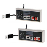 2 Paquetes De Controlador Usb Para Nes, Clásico Usb Famicom 