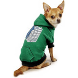 Roupa Pet Moletom Cachorro Shingeki No Kyojin Exploração