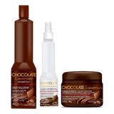 Kit Shampoo+alaciado Temporal+mascarilla Nutrapel Chocolate