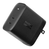 Cargador De Pared Doble Usb C 65 W- Negro. Empaque Dañado