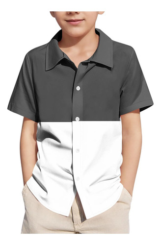 X R 9008, Casual, Manga Corta, Cuello Vuelto, Para Niños Y N