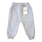 Pantalon Liso Frisa Puño Bebe Varon Nena Escolar Algodon Exc