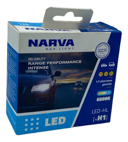 2 Bombillos Led H1 Para Luces Altas Carro Narva 