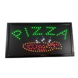 Anuncio Letrero Luminoso Para Negocio Led  Pizza 24 246-420