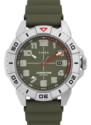 Reloj Timex Expedition North Ridge 41mm Silicone Strap Green