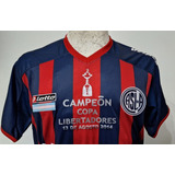 Camiseta San Lorenzo Frase Campeón Libertadores 2014 Talle S