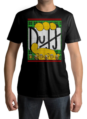 Playera Ugly Navidad Cerveza Duff Simpson #0006nv