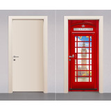 Adesivo Decorativo Porta Cabine Telefonica Londres Big Ben