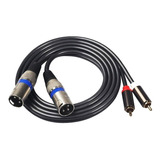 Cable De Audio Dual Xlr Macho A Rca Macho 1.5 Metros Dual