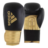 Luva De Boxe Hybrid 100 Preta E Dourada  - 14oz