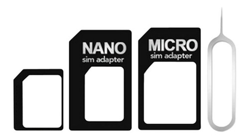 Adaptador Nano Micro Chip Sim Celular X3 + Clip + Corte Free