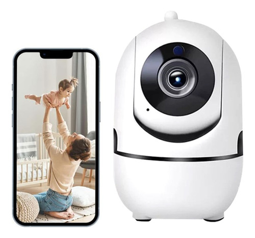 Camara De Seguridad Wifi Interior Hd 1080p Con Control 360°